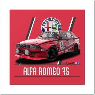 Alfa Romeo 75 Team Alfa C Posters and Art